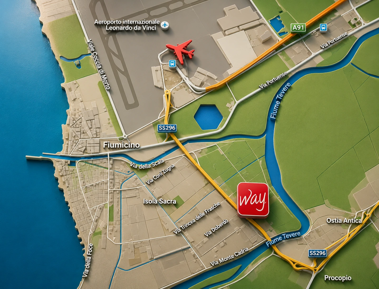 Operatori Parking Way in uniforme rossa accolgono i clienti in struttura